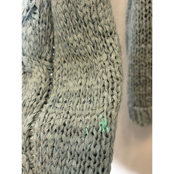 BCBG Maxazria Knit Cardigan Sweater Boho‎ Teal Large G10 - Picture 5 of 5